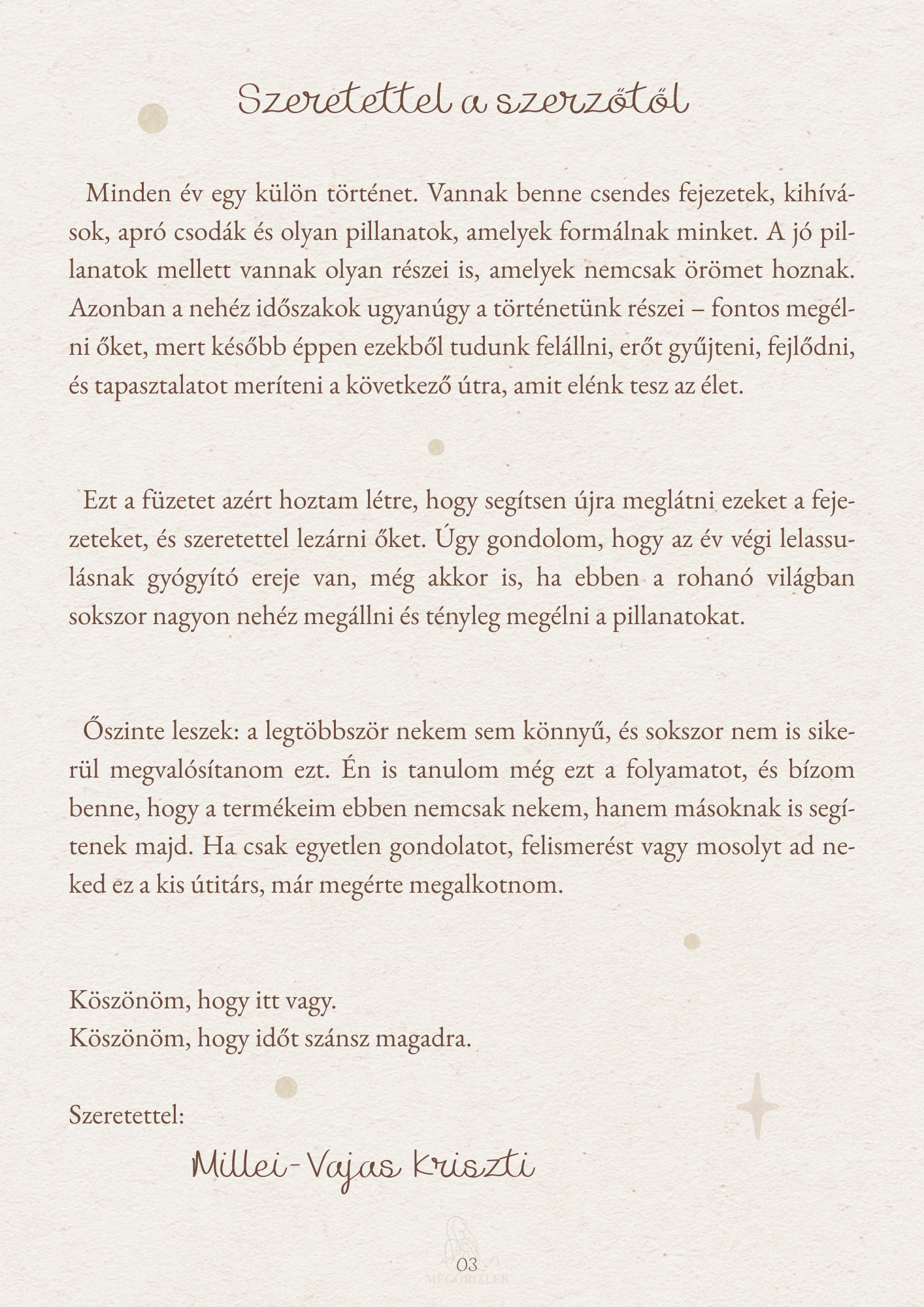 Évutazó - Egy csendes megálló két év között