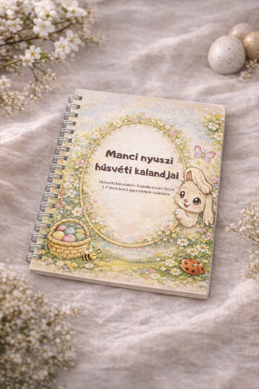 Manci nyuszi húsvéti kalandjai – Nyomtatható interaktív foglalkoztató füzet